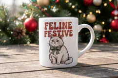 Christmas Cat Quotes Sublimation Product Image 13