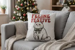 Christmas Cat Quotes Sublimation Product Image 14