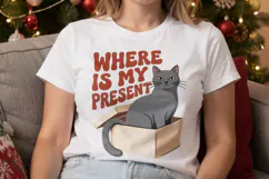 Christmas Cat Quotes Sublimation Product Image 2