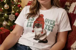 Christmas Cat Quotes Sublimation Product Image 3