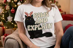 Christmas Cat Quotes Sublimation Product Image 4
