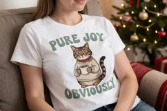 Christmas Cat Quotes Sublimation Product Image 5