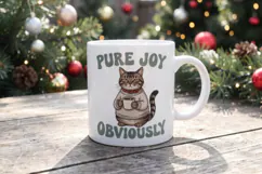 Christmas Cat Quotes Sublimation Product Image 7