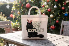 Christmas Cat Quotes Sublimation Product Image 17