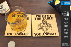 Sarcastic Coasters Laser Cut Bundle|Cup Coasters| Sassy SVG Product Image 13