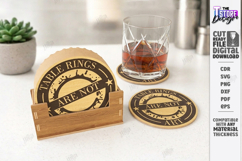 Sarcastic Coasters with Stand Laser Cut | Funny Designs SVG Product Image 1