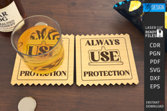 Sarcastic Coaster Laser Cut |Cup Coasters| Sassy Quotes SVG Product Image 1