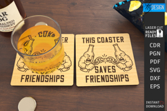 Sarcastic Coasters Laser Cut Bundle|Cup Coasters| Sassy SVG Product Image 12