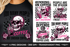 Antisocial Sarcastic Funny Coffee Lover Humor T-Shirt Design Product Image 9