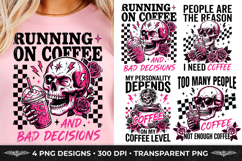 Antisocial Sarcastic Funny Coffee Lover Humor T-Shirt Design Product Image 4