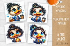 Sarcastic Coffee Mug Sublimation, Quotes Coaster Design Product Image 1