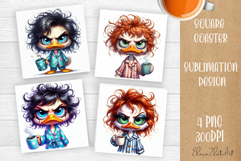 Sarcastic Coffee Mug Sublimation, Quotes Coaster Design Product Image 1