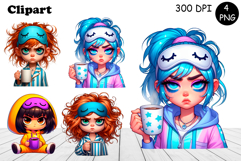 Sarcastic Coffee Mug Sublimation, Girl clipart. Frends Product Image 1