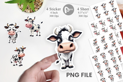 Sarcastic Cow Sticker Product Image 1