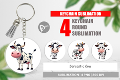 Keychain Sarcastic Cow Product Image 1