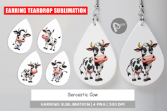 Earring Sarcastic Cow Product Image 1