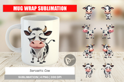 Mug Wrap Sarcastic Cow Product Image 1