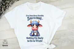 Funny Cow with Sarcastic Quotes, Funny Farm Animal Meme Product Image 5