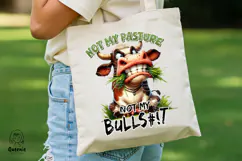 Funny Sarcastic Animal Quotes Png, Cow Sarcasm Saying Product Image 4