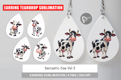 Earring Sarcastic Cow Product Image 1