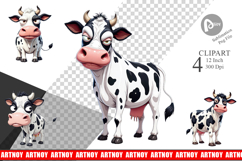 Sarcastic Cow Clipart Product Image 1