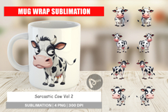 Mug Wrap Sarcastic Cow Product Image 1