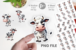 Sarcastic Cow Sticker Product Image 1