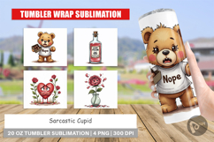 Sarcastic Cupid Anti-Valentine Tumbler Product Image 1