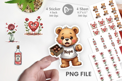 Sarcastic Cupid Anti-Valentine Sticker Product Image 1