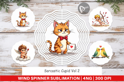 Sarcastic Cupid Anti-Valentine Spinner Product Image 1