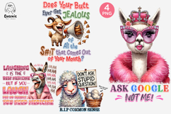 Farm Animal with Sarcastic Quotes Saying, Funny Animal Meme Product Image 1