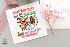 Farm Animal with Sarcastic Quotes, Funny Sayings Sublimation Product Image 8