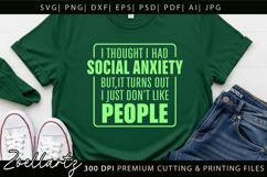 Sarcastic Mental Health SVG Funny Anxiety T-shirt Mug Design Product Image 8