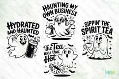 Sarcastic Ghost SVG PNG Clipart Product Image 1