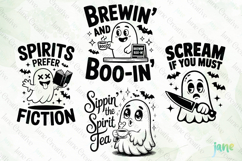 Sarcastic Ghost SVG PNG Clipart Product Image 1