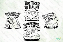 Sarcastic Ghost SVG PNG Clipart Product Image 1