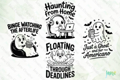 Sarcastic Ghost SVG PNG Clipart Product Image 1