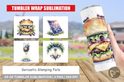 Sarcastic Glamping Fails Tumbler Product Image 1