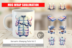 Sarcastic Glamping Fails Mug Wrap Product Image 1