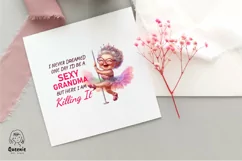 Sarcastic Grandma Slogan PNG, Sublimation, I Love Grandma Product Image 3