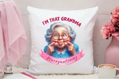 Sarcastic Grandma Saying PNG, Sublimation, I Love Grandma Product Image 4