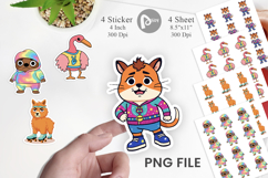 Sarcastic Groovy Critters Sticker Product Image 1