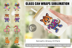 Glass Can Sarcastic Groovy Critters Product Image 1