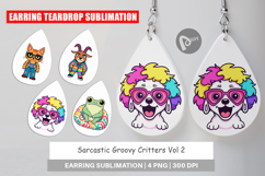 Earring Sarcastic Groovy Critters Product Image 1