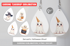 Earring Sarcastic Halloween Ghost Product Image 1