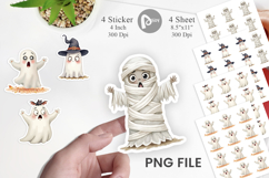 Sarcastic Halloween Ghost Sticker Product Image 1