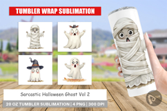 Tumbler Sarcastic Halloween Ghost Product Image 1
