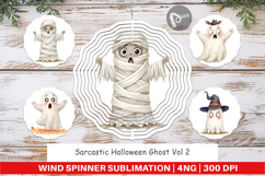 Wind Spinner Sarcastic Halloween Ghost Product Image 1