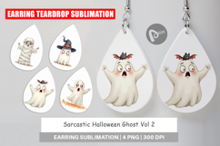 Earring Sarcastic Halloween Ghost Product Image 1