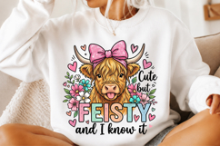 Sarcastic Highland Cow PNG Product Image 1